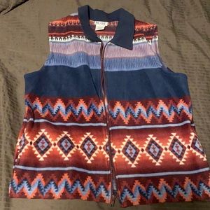 Vintage Aztec Fleece Vest